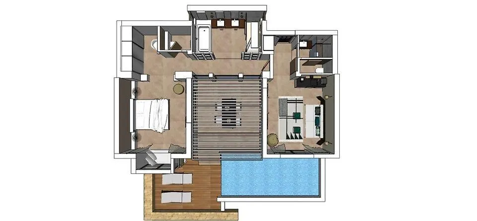 Excellent Halkidiki Villa Ocean Villa 1 1 Bedroom Stunning Sea Views Ouranoupoli Greece